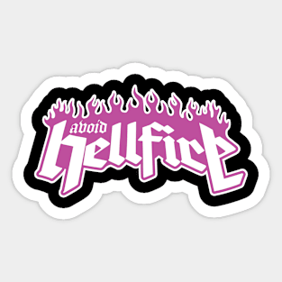 Avoid Hellfire Sticker